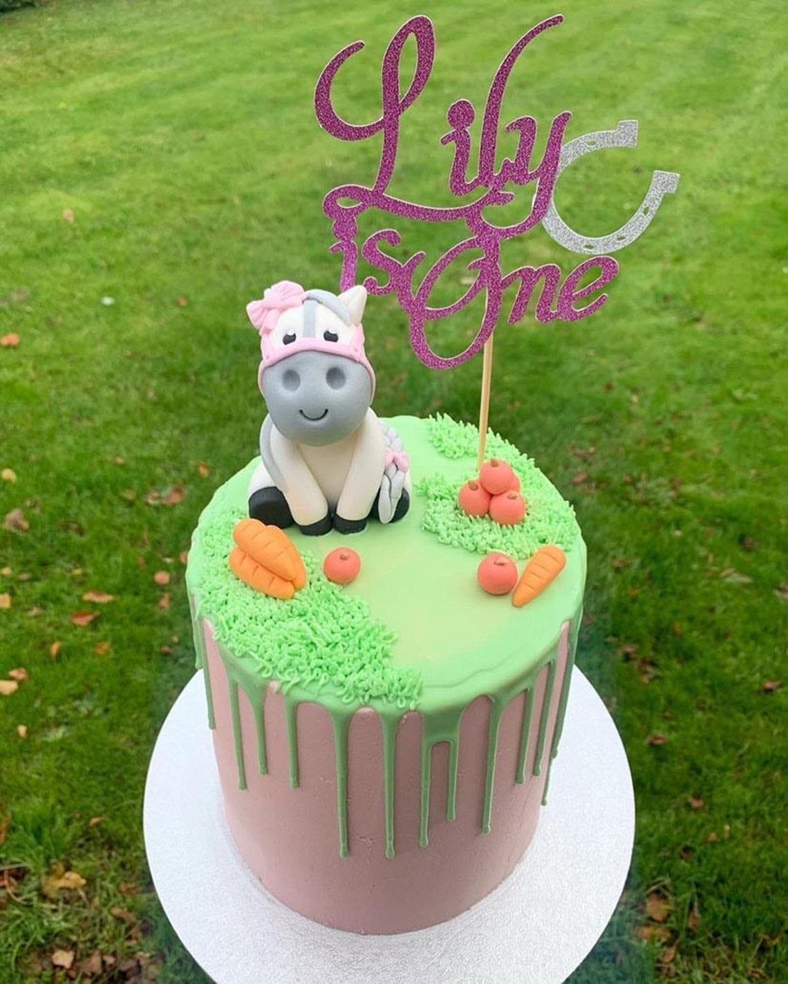 Horse Themed Birthday Cake